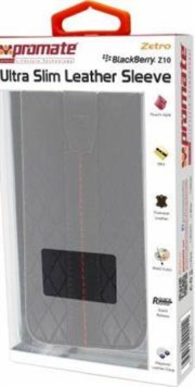 Picture of Promate Black Zetro BlackBerry Z10 Ultra Slim Leather Sleeve