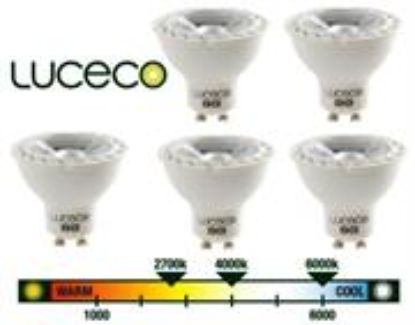 Picture of Luceco GU10 5W Natural White 5 Pack LED 370 Lumens
