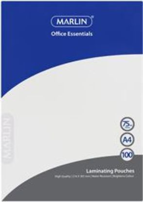 Picture of Marlin Office Essentials Laminating Pouches A4 100's 75mic