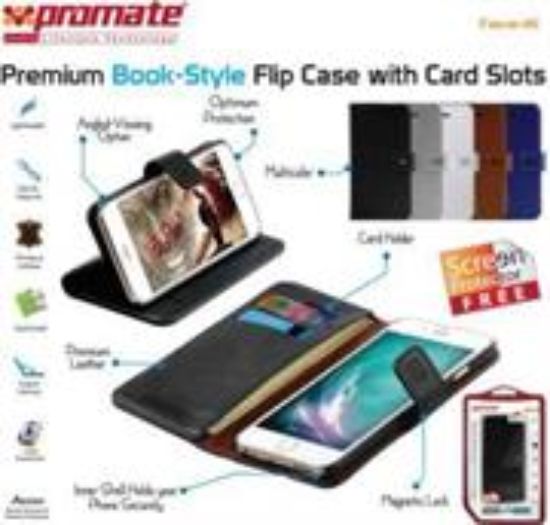 Picture of Promate Tava-i6 Premium Book-Style Flip Case