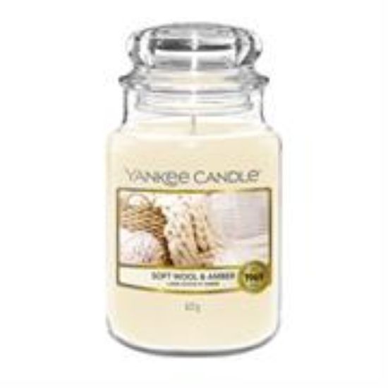Picture of Yankee Candle Soft Wool & Amber Large Jar Retail Box No