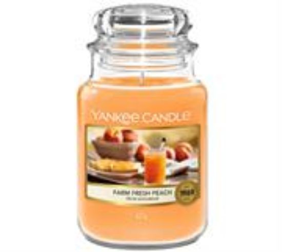 Picture of Yankee Candle Fresh Peach Large Jar Retail Box No warranty