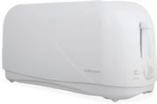 Picture of Mellerware 4 Slice Plastic White Toaster 1300W Hot Slice