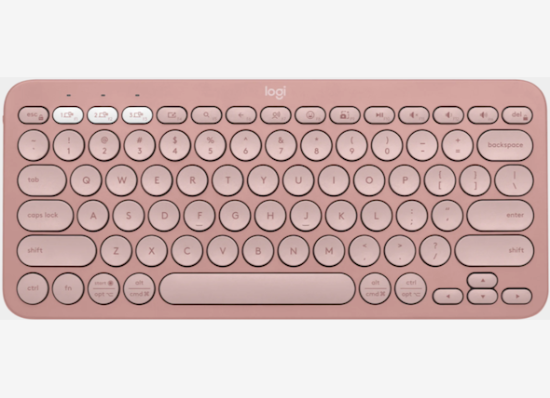 Picture of Logitech Pebble Keys 2 K380s Rose Bluetooth Keyboard