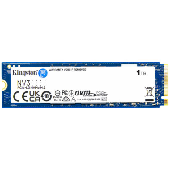 Picture of KINGSTON Kingston 1TB NV3 SSD M.2 2280 PCIe 4.0 NVMe, Read: 6,000/ Write: 4,000MB/s