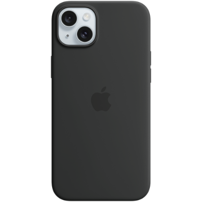 Picture of APPLE iPhone 15 Plus Silicone Case with MagSafe - Black,Model A3124