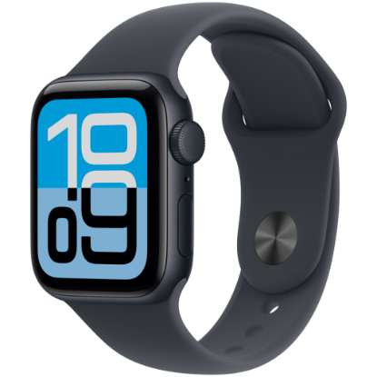 Picture of APPLE Apple Watch SE 3 GPS 40mm Midnight Aluminium Case with Midnight Sport Band - S/M, Model A3324