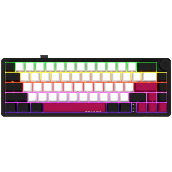 Picture of LORGAR LORGAR KBP70MW, Wireless 65% Mechanical Gaming Keyboard Pro, Black/red, EN layout