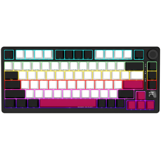 Picture of LORGAR LORGAR KBP7075W, Wireless 75% Mechanical Gaming Keyboard Pro, Black/red, EN layout