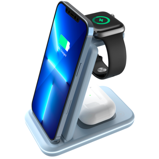 Picture of CANYON CANYON wireless charger WS-304 15W 3in1 Blue