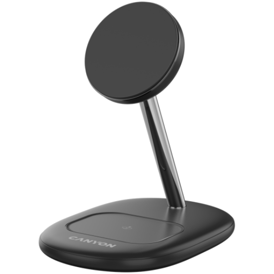 Picture of CANYON CANYON wireless charger WCS-205 15W Qi2 2in1 w/o adapter Black