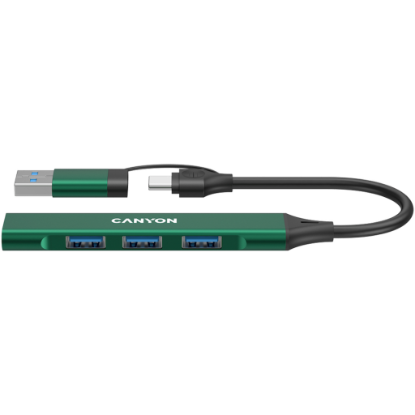 Picture of CANYON CANYON hub DS-02 4in1 USB-A/C Green