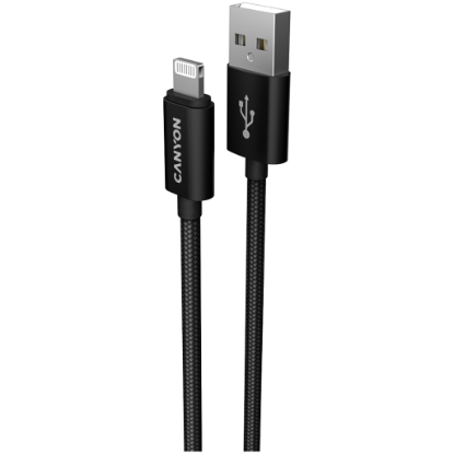 Picture of CANYON CANYON cable MFI-3 Lightning 12W 1m Black