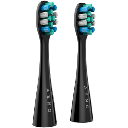 Picture of AENO AENO Replacement toothbrush heads, Black, Dupont bristles, 2pcs in set (for ADB0002S/ADB0001S)