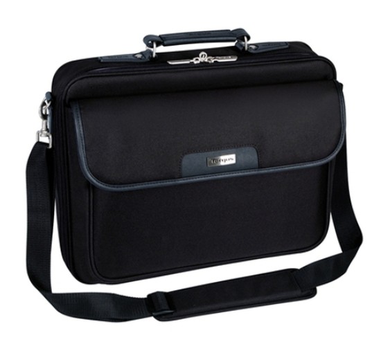 Picture of TARGUS NOTEPAC 15.6IN CLAMSHELL NOTEBOOK CASE PADDED NOTEBOOK COMPUTER COMPARTMENT, REINFORCED CUSHIONED HANDLE , NON-SKID SQUARE RUBBER FEET FOR SHOCK ABSORPTION, DUAL-PULL, SELF-HEALING NYLON ZIPPERS