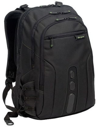 Picture of TARGUS 15.6IN ECOSPRUCE BACKPACK CONVENIENT QUICK ACCESS POCKET INCLUDES KEY CLIP, PEN LOOPS, BUSINESS CARD HOLDER, ACCESSORY COMPARTMENTS, WATER BOTTLE HOLDER AND MP3 PLAYER POCKET