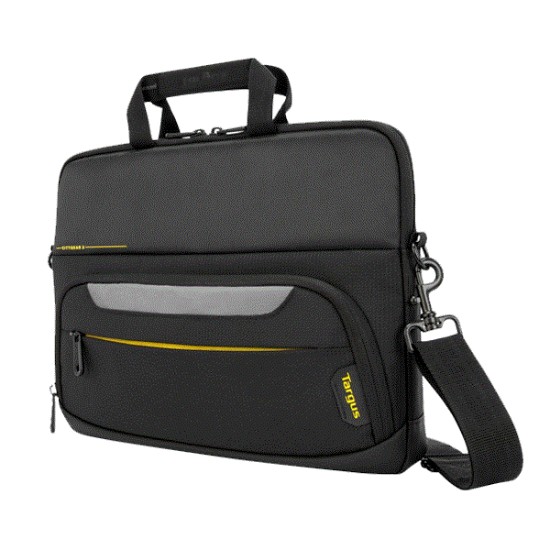 Picture of TARGUS CITYGEAR 10-12 SLIM TOPLOAD LAPTOP CASE SUPER-SLIM TECH CARRY CASE, MULTI-FIT TECH COMPATIBILITY, COMFORT-PADDED GRAB HANDLE AND PADDED SHOULDER STRAP