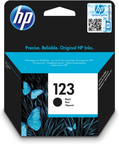 Picture of HP 123 BLACK ORIGINAL INK CARTRIDGE