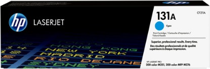 Picture of HP 131A CYAN LASERJET TONER CARTRIDGE FOR HP LASERJET PRO 200 COLOR M251/COLOR MFP M276 SSRIES - NEW