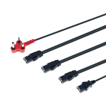 Picture of 4 POWER CABLE KETTLE TO RED PLUG (SHAVED)