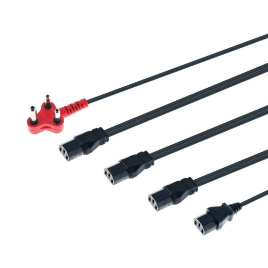 Picture of 4 POWER CABLE KETTLE TO RED PLUG (SHAVED)