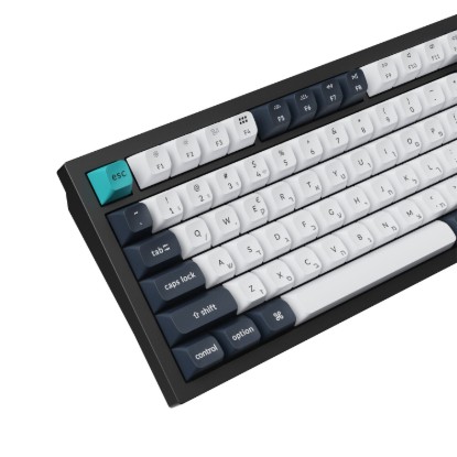 Picture of Keychron Q6 Max 100% Full Assembled Knob Red Switch Hot-Swap Gateron Jupiter RGB Wireless Keyboard - Black