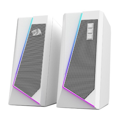 Picture of Redragon GS20W ANVIL 3W 2.0 RGB Stereo Desktop PC Speakers - White