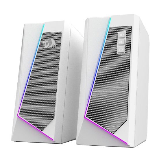 Picture of Redragon GS20W ANVIL 3W 2.0 RGB Stereo Desktop PC Speakers - White