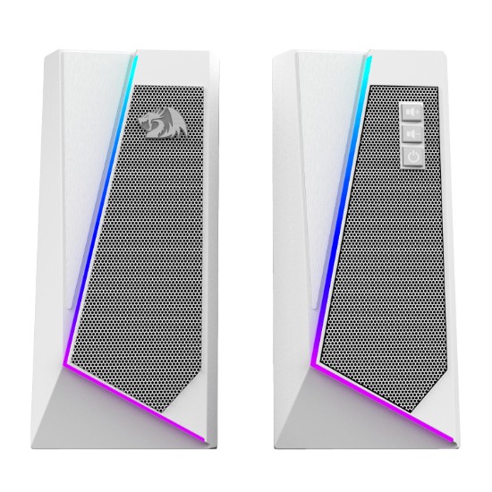 Picture of Redragon GS20W ANVIL 3W 2.0 RGB Stereo Desktop PC Speakers - White