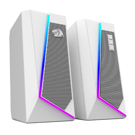 Picture of Redragon GS20W ANVIL 3W 2.0 RGB Stereo Desktop PC Speakers - White