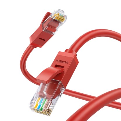 Picture of UGreen RJ45 CAT6 Ethernet 0.5m LAN Network Cable -Red (1Gbps, 250MHz)