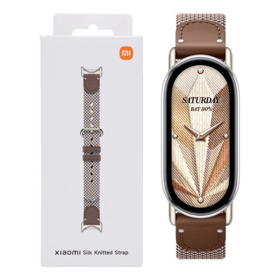 Picture of Xiaomi Smart Band 10 Knitted Silk Strap - Feather Brown