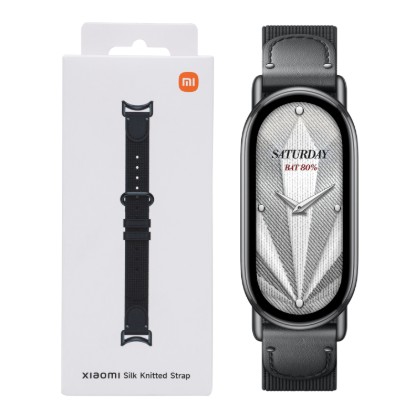 Picture of Xiaomi Smart Band 10 Knitted Silk Strap - Ebony Black