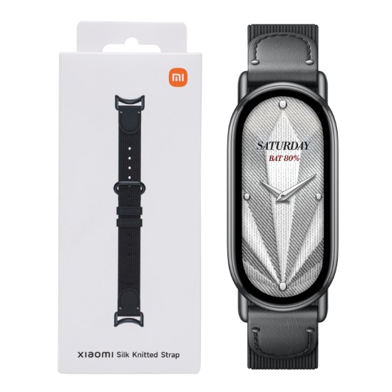 Picture of Xiaomi Smart Band 10 Knitted Silk Strap - Ebony Black