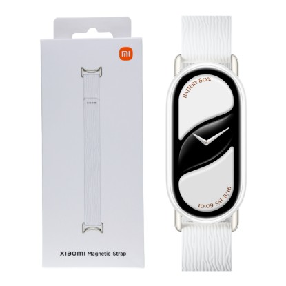 Picture of Xiaomi Smart Band 10 Magnetic Kona Leather Strap - Glacier White