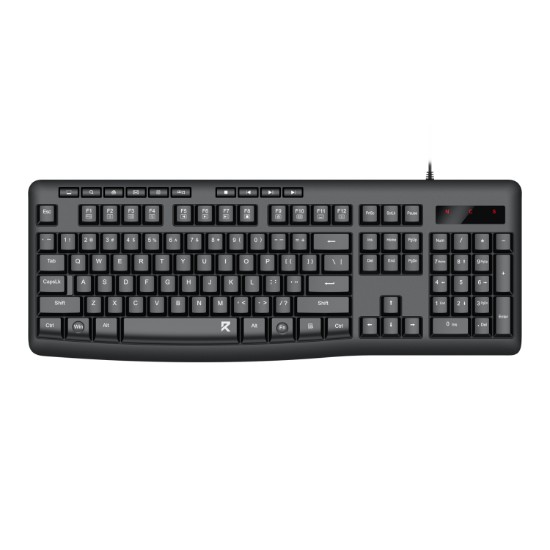 Picture of Redragon BK-7366 Full-size Ergonomic Wired Membrane Office Keyboard - Black