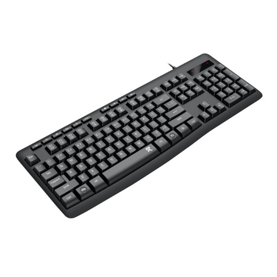 Picture of Redragon BK-7366 Full-size Ergonomic Wired Membrane Office Keyboard - Black