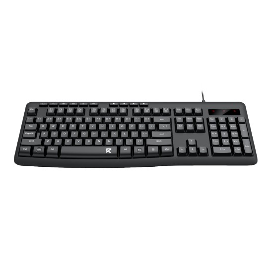 Picture of Redragon BK-7366 Full-size Ergonomic Wired Membrane Office Keyboard - Black