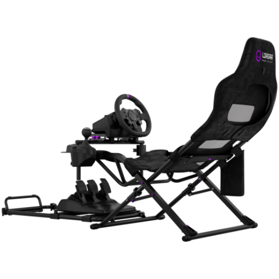 Picture of LORGAR LORGAR FLEX RAF1, Sim Racing Cockpit Advanced, Foldable, 150x72x113 cm-playing, 38x72x126cm-folded, Black