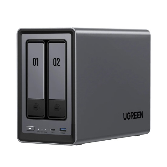 Picture of UGreen NASync DXP2800 2 Bay NAS with Seagate Ironwolf NAS 16TB SATA Hard Drive Bundle (2x 8TB)