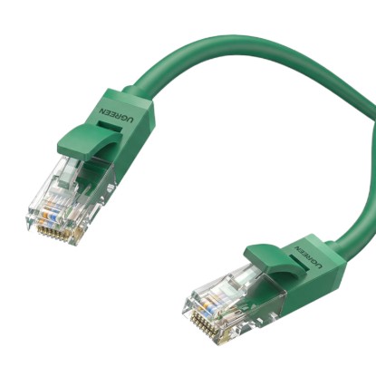 Picture of UGREEN RJ45 CAT6 1m LAN Network Cable – (1Gbps, 250MHz) – Green