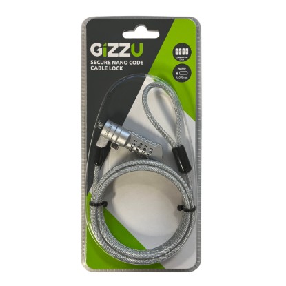 Picture of GIZZU 1.8m Nano Combination Lock Security Cable