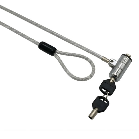 Picture of GIZZU 1.8m T-Bar Laptop Cable Lock Master Key Compatible
