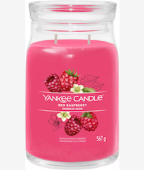 Picture of Yankee Red Raspberry Signature Large Jar Candle
