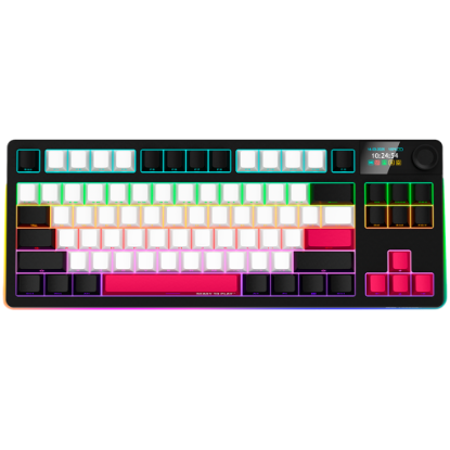 Picture of LORGAR LORGAR KBP70TKLW, Wireless TKL Mechanical Gaming Keyboard Pro, Black/red, EN layout