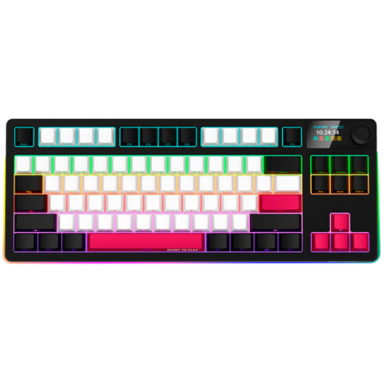 Picture of LORGAR LORGAR KBP70TKLW, Wireless TKL Mechanical Gaming Keyboard Pro, Black/red, EN layout