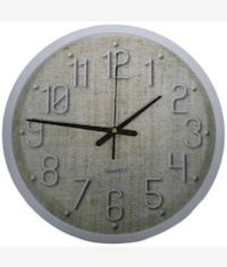 Picture of Casey Analog 30cm Round Face White with Black Quartz Wall Clock