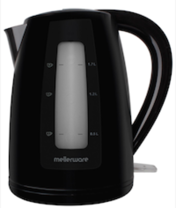 Picture of Mellerware Breede 360° Cordless Black 2L Plastic Kettle