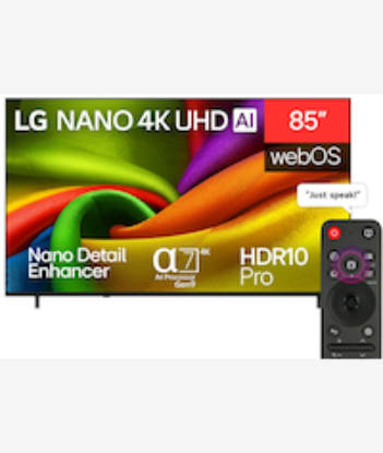 Picture of LG 85 Inch NU850B6LA NANO 4K UHD Smart TV